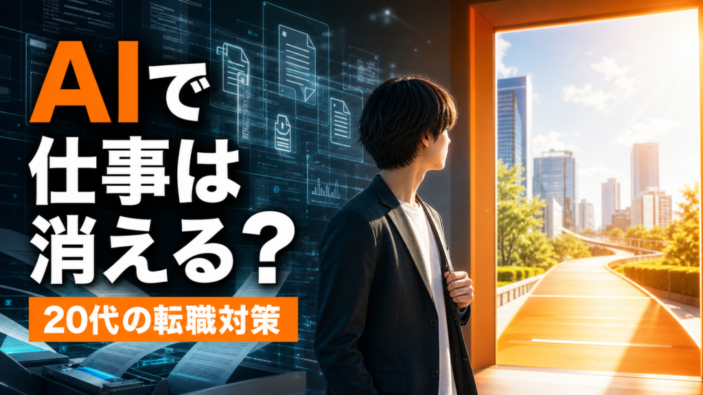 AIで仕事は消えるのか不安な20代向けの転職対策